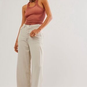 We The Free Cream Old West Wide-Leg Jeans